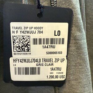 Louis Vuitton Grey Travel Zip Up Hoody.